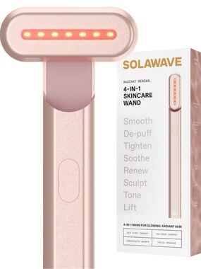 Solawave 4-in-1 Red Light Therapy Wand for Face & Neck